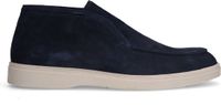 Manfield - Heren - Donkerblauwe suède chelsea boots - Maat 40