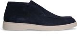 Manfield - Heren - Donkerblauwe suède chelsea boots - Maat 40