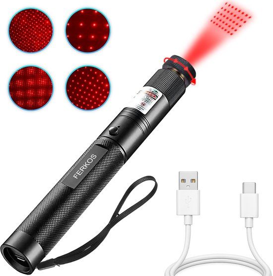 FerKos Professionele Laserpen - USB Oplaadbaar - Rood