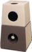 KRABTON Flamingo Krabton Doddo Beige & Taupe - 40 x 40 x 71 cm - 2 verdiepingen - sisal krabmat - pluche - uitneembaar kussen