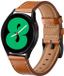 By Qubix Qubix - Geschikt voor Garmin Vivoactive 4 / 4L - Lederen Smartwatch Bandje - Bruin - 22mm