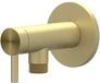 IVY Robinet d'arrêt d'angle 1/2 x 3/8 - RVS316 Brossé Or Mat PVD