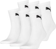 Puma Sokken Set van 6 Wit Unisex Katoen/Polyester/Polyamide Schoenmaat 43-46