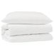 VidaXL 3376757 Dekbed set met kussen 2 st wit microfibre