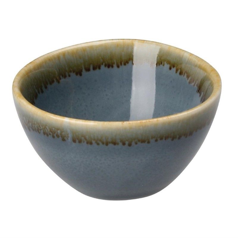 Olympia Dipschaaltje "Kiln" - Blauw Porselein - 70ml - Per 12 Stuks