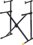 HERCULES Stands HCKS-210B dubbele keyboardstandaard, EZ-LOK-systeem, X-Style