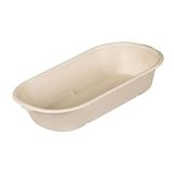 Tessera Bio Products QR700 suikerriet M/W voedselcontainer, rechthoekig, beige, inhoud 700 ml, lengte 19 cm, breedte 11 cm, hoogte 50 stuks