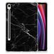 B2Ctelecom Samsung Galaxy Tab S9 Tablet Back Cover Marmer Zwart