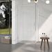FortiFura Galeria Douchecabine - 90x80x200cm - Helder Geribbeld Veiligheidsglas - Chroom