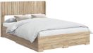 vidaXL Bedframe met opbergruimte en hoofdbord Sonoma Eiken