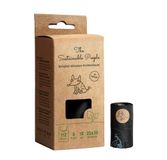 The Sustainable People Biologisch afbreekbare hondenpoepzakjes met handvatten - OK compost HOME gecertificeerd - 100% biologisch afbreekbaar, 8 rollen (112 zakjes, met handvatten)