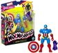 MixMashers Captain America Figur, 12 cm, anpassbare Marvel Figur, Mixen und Kombinieren mit Zubehör