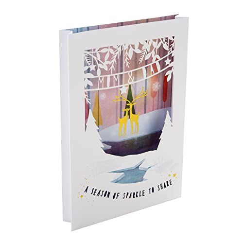 Hallmark Kerstkaart voor mama en papa - Traditioneel 3D Shadowbox Design