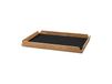 LIND DNA Plateau en teck Airy square M Nupo black ink