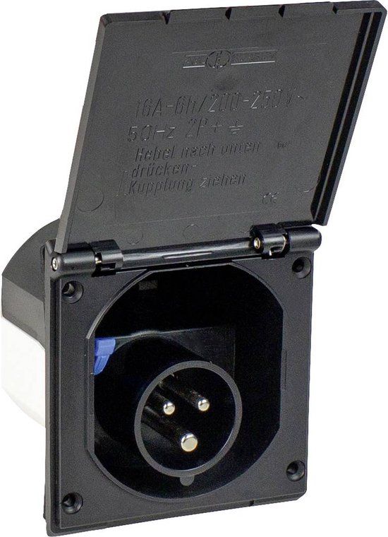 AS Schwabe 61493 CEE-stekker - 16 A - 230 V - Zwart