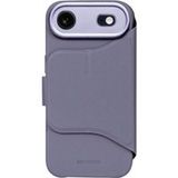 DECODED 2-in-1 Siliconen Hoesje voor iPhone 17 Air, Detachable Wallet, Premium Soft-Touch, Antibacteriële Coating, Geschikt voor Magsafe, Valbescherming, Krasbestendig, Metalen Knoppen, Blauw