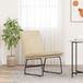Maison Exclusive Fauteuil Lounge, crème, 52x75x76 cm, rembourré