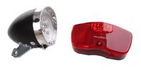 Falkx Ensemble d'éclairage de vélo LED rétro