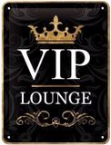 Nostalgic Art Merchandising Cz-Cado Muurdecoratie VIP Lounge 15 x 20 cm Metaal