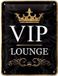 Nostalgic Art Merchandising Cz-Cado Muurdecoratie VIP Lounge 15 x 20 cm Metaal