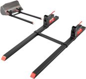 Vevor Palletvorken, 907 Kg, Klemvorkdrager, 1490 mm Totale Lengte, Vorken met Verstelbare Stabilisatiestang voor Tractoraccessoires, Shovels en Compacte Laders