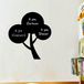 Ambiance Sticker Schoolbordsticker - uitwisbare zelfklevende muurstickers - BOOMONTWERP I - 45x40cm