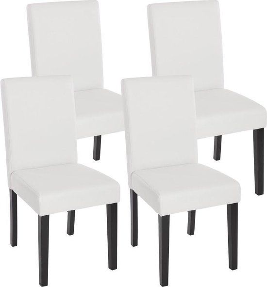 Brulo Vier eetkamerstoelen Littau Wit