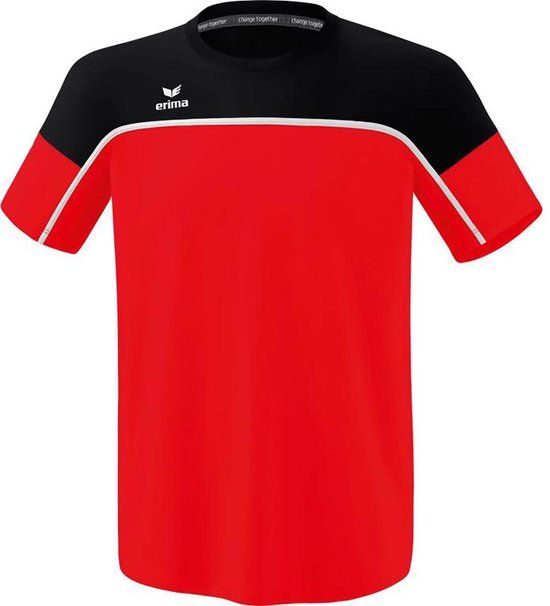 ERIMA Change T-Shirt Rood-Zwart-Wit Maat XL