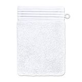 Möve Loft washandschoen 15 x 20 cm gemaakt van 100% katoen (Spinair), sneeuw