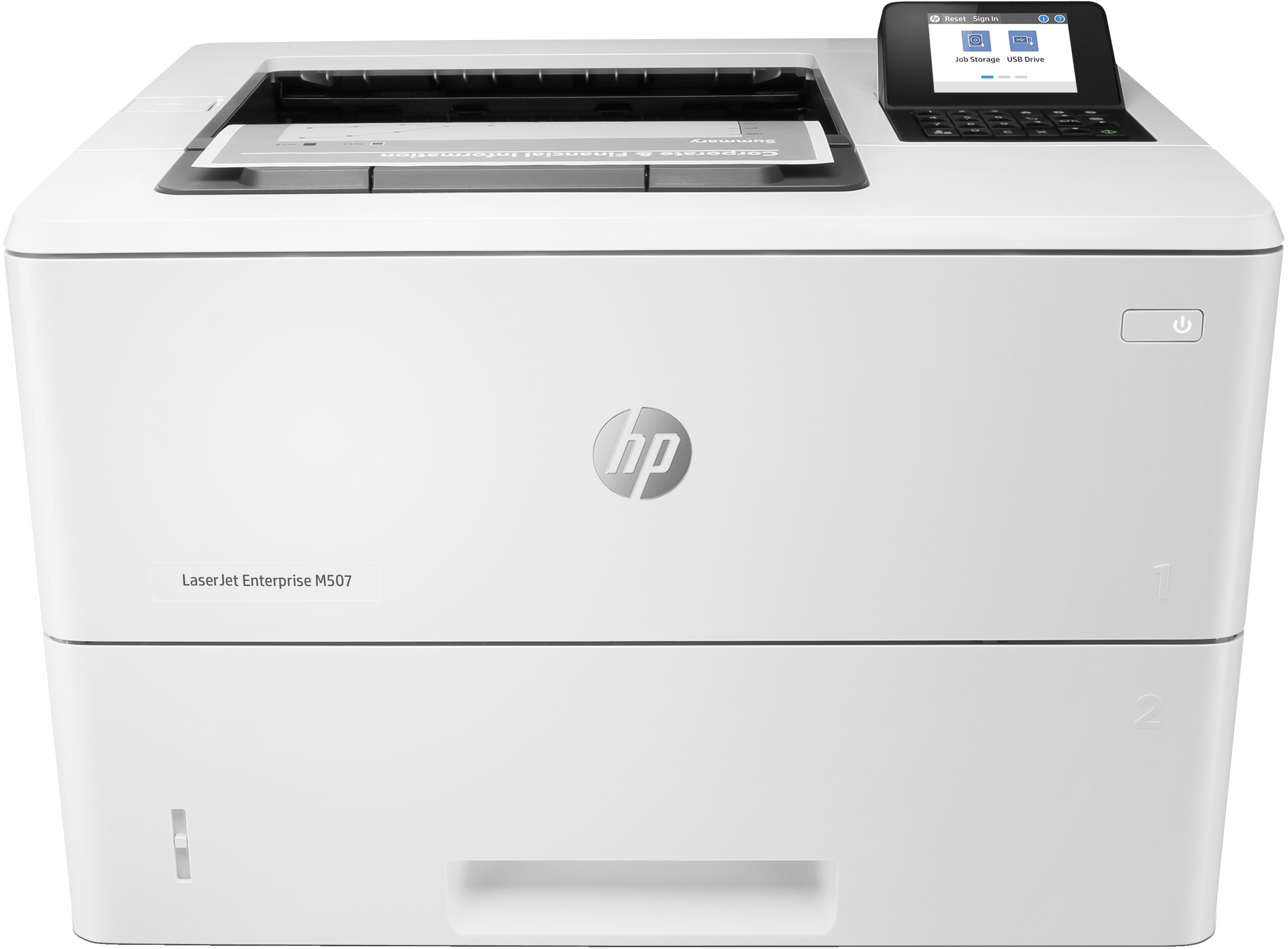 HP HP LaserJet Enterprise M507dn, Black and white, Printer voor Print, Dubbelzijdig afdrukken