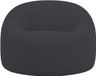 Bananair - Pouf housse amovible - Velours côtelé épais - Pouf Adultes - Gris foncé - 100 cm