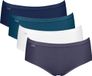 Sloggi Basic+ Midi C4P Dames Onderbroek - BLAUW WIT COMBINATIE