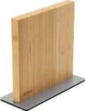 Eden Magnetic Knife Block EQB103, Bamboehout, Stalen Basis, 23 x 25 cm