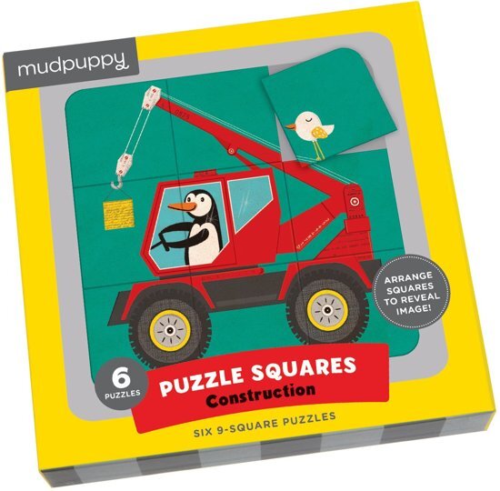 Mudpuppy Construction Puzzle Squares