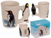 Out of the blue Beker, pinguïn, 11 x 8,5 cm, 300 ml, van aardewerk, in geschenkdoos