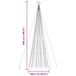 vidaXL LED-kerstboom met spikes 1534 LED's 500 cm Multikleur