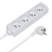 Waytex 5211 Stekkerdoos, meervoudige stekkerdoos (met 1,5 m lange kabel, 4 stopcontacten) - wit