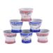 Lachineuse - 6 Aziatische Sake Mokken - Gemengde Erotische Afbeeldingen - Blauw en Roze