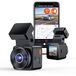 VANTRUE E1 Lite 1080P Mini Dash Cam Auto WiFi Dash Cam Front, Caméra de voiture GPS sans fil avec commande vocale Vision nocturne HDR, Surveillance de stationnement 24h/24, 1,54 pouce 160° enregistrement en boucle max. 512 Go