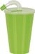 Juypal Hogar Juypal Drinkbeker met deksel en rietje - groen - kunststof - 450 ml