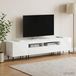 Maison Exclusive - Ensemble de 3 meubles TV LED blanc brillant bois d'ingénierie