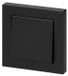 Silamp Interrupteur va-et-vient simple encastré 10A 250V + plaque de finition simple - noir