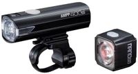 Cateye Ampp400s + Nano60 Lichtset - Verlichting Fiets - Lumens: 400/60 - USB Oplaadbaar - Zwart