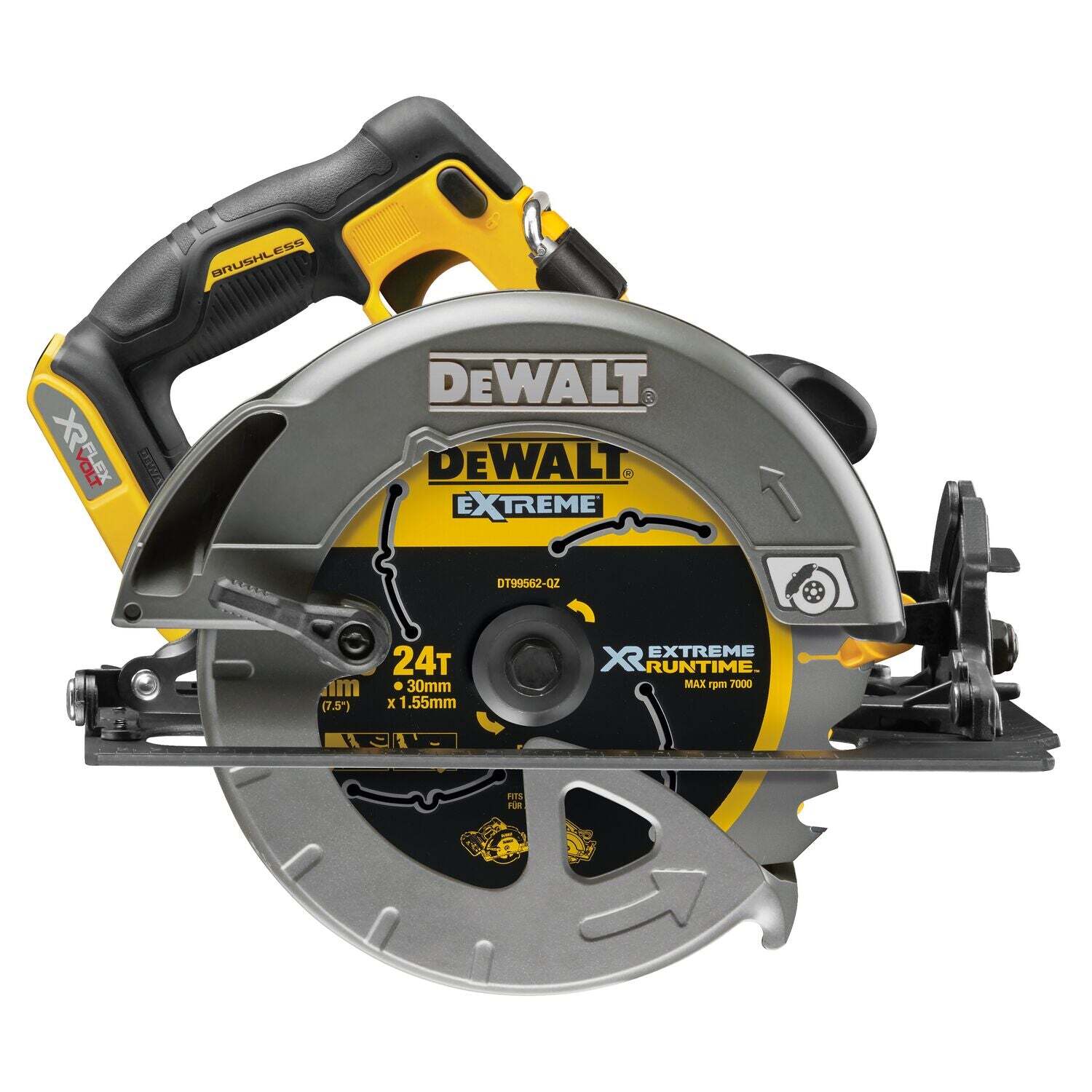 DeWALT DCS578N FLEXVOLT Accu Cirkelzaag 190mm 54V XR Basic Body