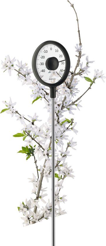 Eva Solo Outdoor Thermometer met Grondspies - Zwart - Kunststof