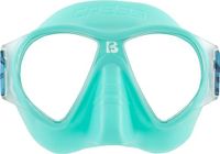 Cressi Sinds 1946 – Force Mask – masker van polycarbonaat en zacht TPR gezicht voor snorkelen, zwemmen aan het oppervlak van de strandvakantie – marineblauw elastische band blauw koraal