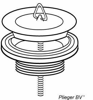 Plieger Afvoerplug 64 Chroom