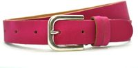 Timbelt B.V. Dames riem Leer- Fuchsia roze - Breedte 3cm - Riemmaat 95