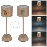 Tafellamp Les Petites Tafellamp met touch-sensor, oplaadbaar, 3 helderheidsniveaus, luipaard/nijlpaard