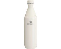 Stanley The All Day Slim Bottle - Cream - 0.6L - Stainless Steel - Insulated - Dishwasher Safe